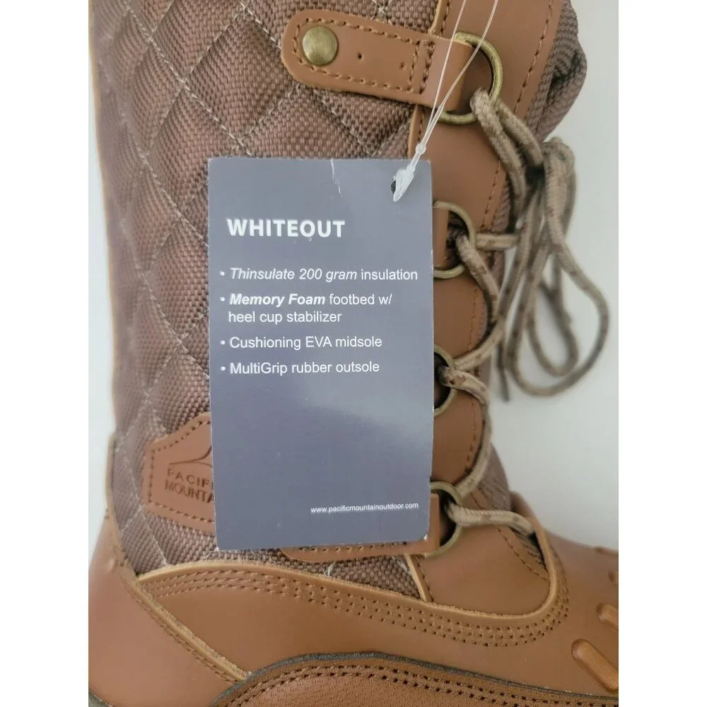 PACIFIC MOUNTAIN Whiteout 3M Thinsulate Quilted Winter Boots Women's Sz 6 NWOB - Picture 8 of 11